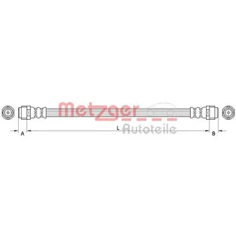 METZGER 4110994 - Flexible de frein