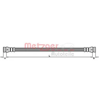 Flexible de frein METZGER OEM 5873705000