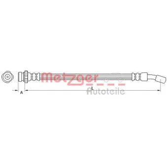 Flexible de frein METZGER OEM 587372L700