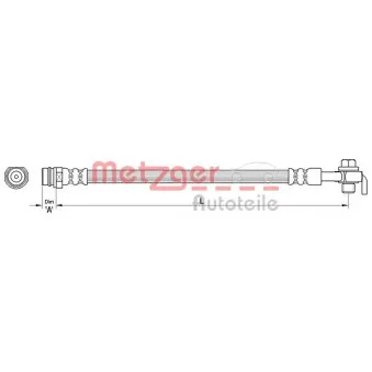 Flexible de frein METZGER OEM 1752125