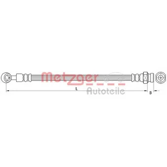 Flexible de frein METZGER OEM 587310X000