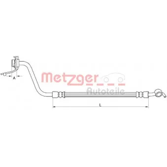 METZGER 4111056 - Flexible de frein