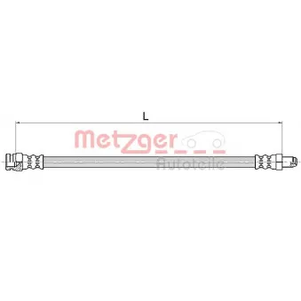 METZGER 4111154 - Flexible de frein