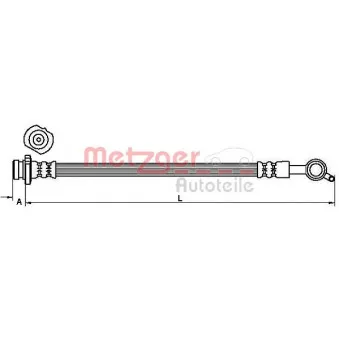 Flexible de frein METZGER OEM 462101FE0D