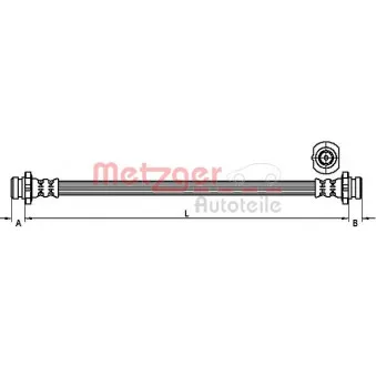 Flexible de frein METZGER OEM 462141KA0B