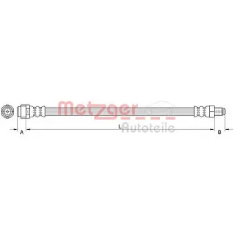 METZGER 4111480 - Flexible de frein