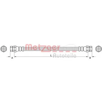 Flexible de frein METZGER OEM 2K3611775K