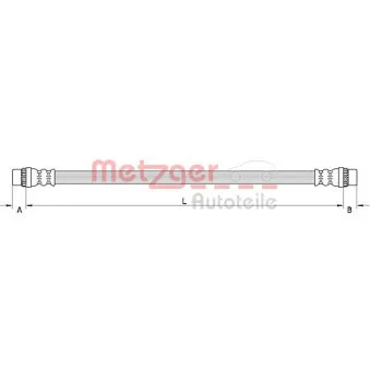 METZGER 4111586 - Flexible de frein
