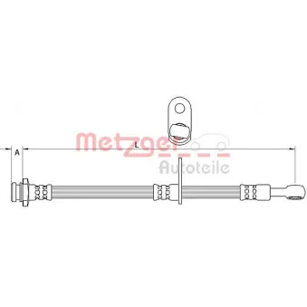 METZGER 4111592 - Flexible de frein