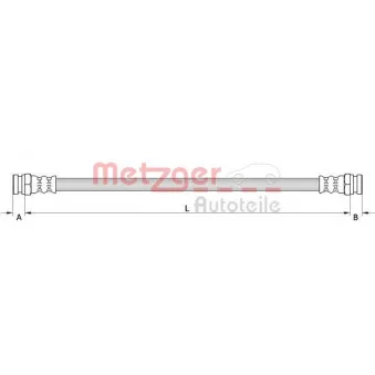METZGER 4111618 - Flexible de frein