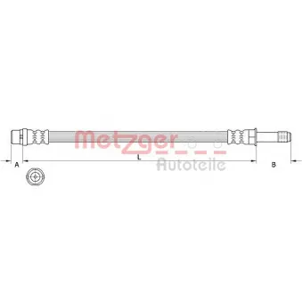 METZGER 4111639 - Flexible de frein
