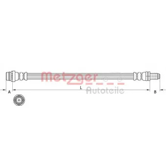 METZGER 4111641 - Flexible de frein