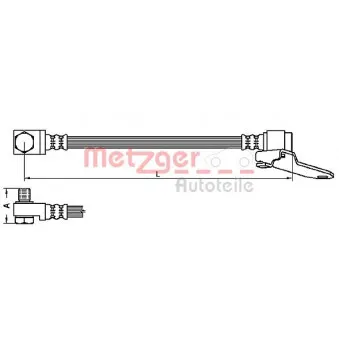 METZGER 4112545 - Flexible de frein