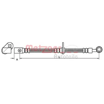 Flexible de frein METZGER OEM 01464saag01