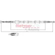 METZGER 441.3 - Tirette à câble, frein de stationnement arrière droit