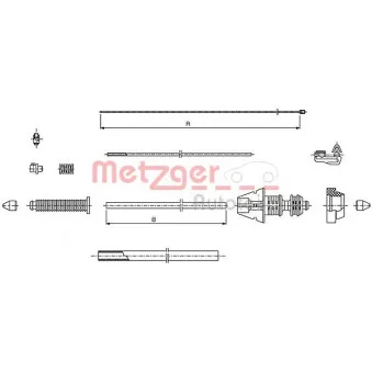 Câble d'accélération METZGER OEM V24-0376