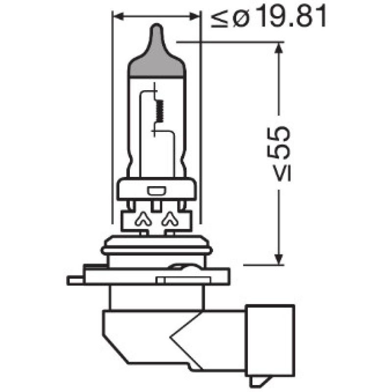 Ampoule, projecteur longue portée OSRAM 9006NL-2HB - Visuel 2