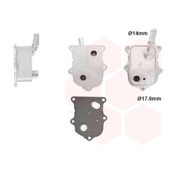 Radiateur d'huile VAN WEZEL 17013709 pour FIAT 500X 1.0 - 120cv