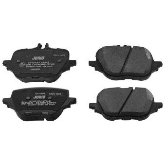 Jeu de 4 plaquettes de frein arrière JURID 574312J pour FORD MONDEO E 450 4-matic - 381cv