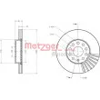 METZGER 6110021 - Jeu de 2 disques de frein avant