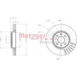 METZGER 6110033 - Jeu de 2 disques de frein avant