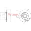 METZGER 6110093 - Jeu de 2 disques de frein avant