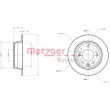 METZGER 6110107 - Jeu de 2 disques de frein arrière