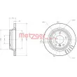 METZGER 6110118 - Jeu de 2 disques de frein arrière