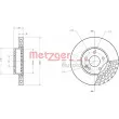 METZGER 6110121 - Jeu de 2 disques de frein avant
