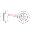METZGER 6110150 - Jeu de 2 disques de frein arrière