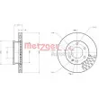 METZGER 6110151 - Jeu de 2 disques de frein avant