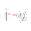 METZGER 6110160 - Jeu de 2 disques de frein avant