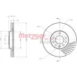 METZGER 6110164 - Jeu de 2 disques de frein avant