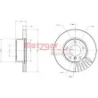 METZGER 6110166 - Jeu de 2 disques de frein avant