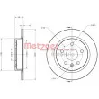 METZGER 6110188 - Jeu de 2 disques de frein arrière