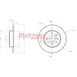 METZGER 6110192 - Jeu de 2 disques de frein arrière