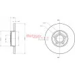 METZGER 6110196 - Jeu de 2 disques de frein avant