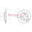 METZGER 6110207 - Jeu de 2 disques de frein avant