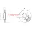 METZGER 6110216 - Jeu de 2 disques de frein avant