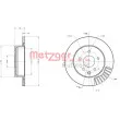 METZGER 6110217 - Jeu de 2 disques de frein arrière