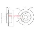 METZGER 6110234 - Jeu de 2 disques de frein arrière