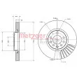 METZGER 6110251 - Jeu de 2 disques de frein avant