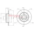 METZGER 6110273 - Jeu de 2 disques de frein arrière
