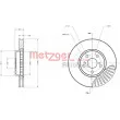 METZGER 6110315 - Jeu de 2 disques de frein avant