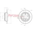 METZGER 6110322 - Jeu de 2 disques de frein arrière