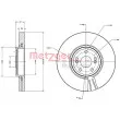 METZGER 6110349 - Jeu de 2 disques de frein avant