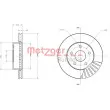 METZGER 6110364 - Jeu de 2 disques de frein avant
