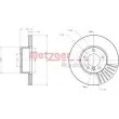 METZGER 6110395 - Jeu de 2 disques de frein avant