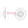 METZGER 6110413 - Jeu de 2 disques de frein arrière