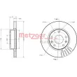 METZGER 6110430 - Jeu de 2 disques de frein avant